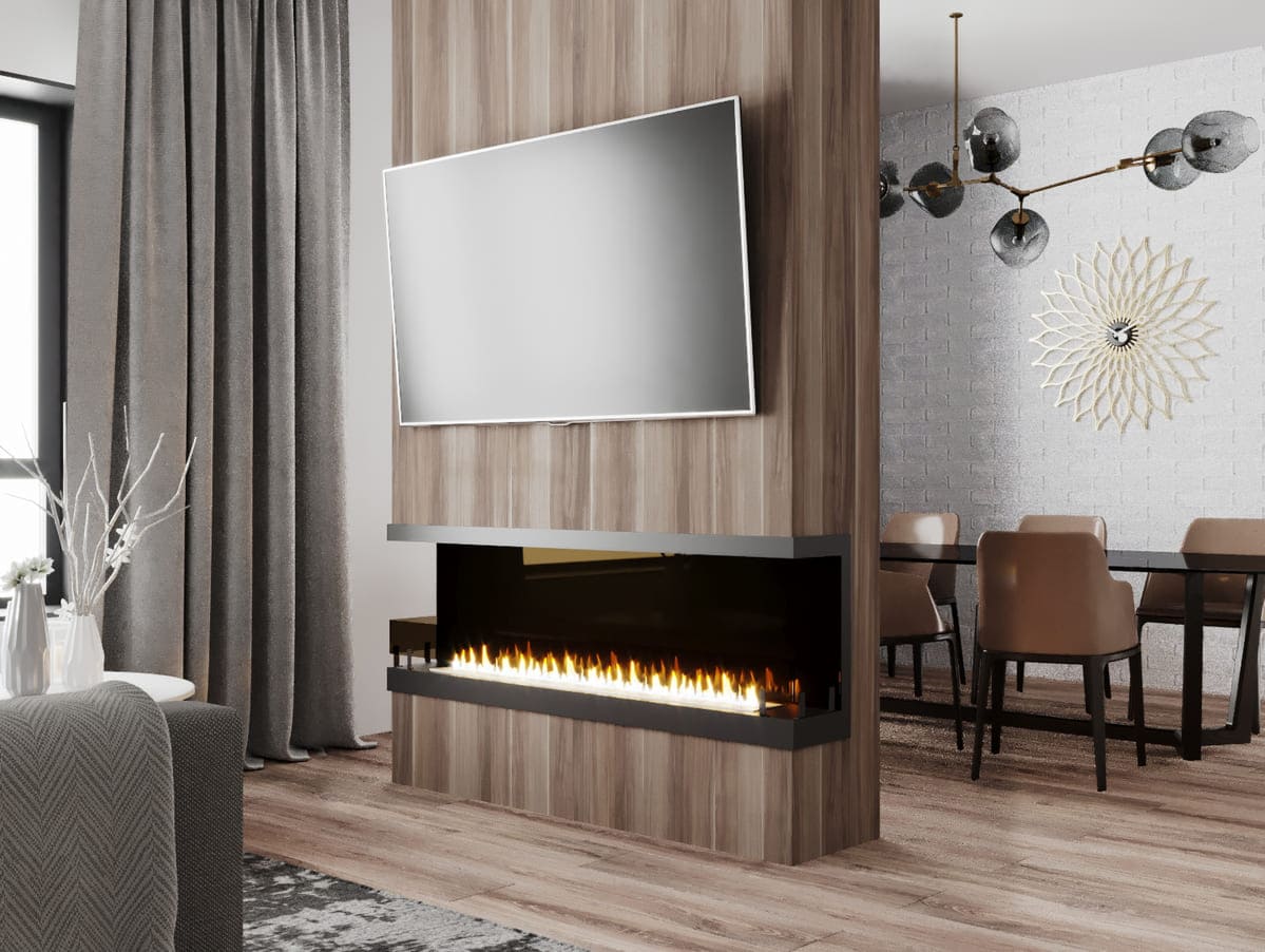 Биокамин "Русский огонь" Честер Фронт 1500 с декоративным стеклом (стемалитом) по цене 58 185 руб.