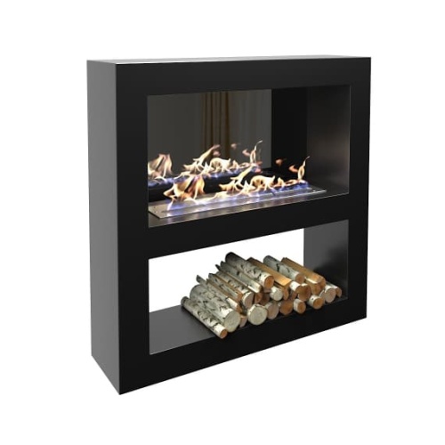 Биокамин "Русский огонь" Лобби 1500 настенный с защитным и декоративным стеклом