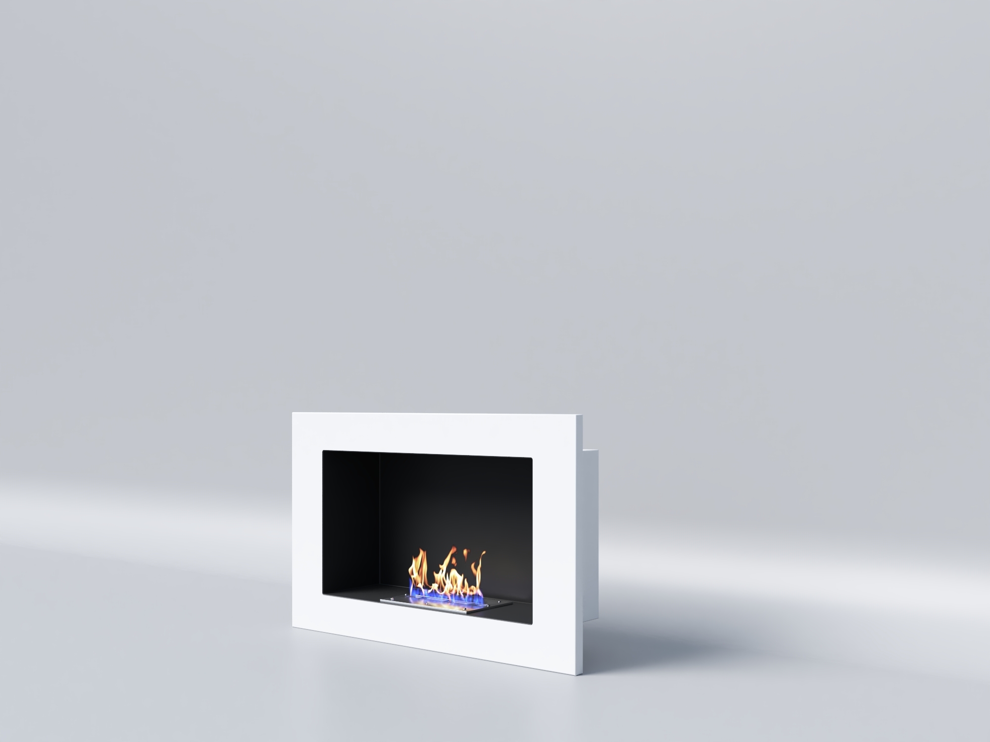 Биокамин "Русский огонь" Лайт Бланк 650V с защитным и декоративным стеклом по цене 16 500 руб.