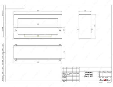 Биокамин SteelHeat WALL FRAME ONE 900 красный, стекло Биокамин SteelHeat WALL FRAME ONE 900 красный, стекло по цене 52 290 руб.