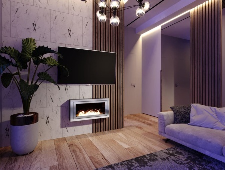 Биокамин "Русский огонь" Стенли 800N настенный с защитным стеклом по цене 34 850 руб.