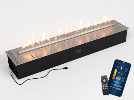 Автоматический биокамин Lux Fire Smart Flame 1400 RC INOX по цене 504 460 руб.