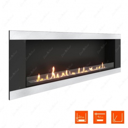 Биокамин SteelHeat LONG-H 1500 XL стекло по цене 61 680 руб.