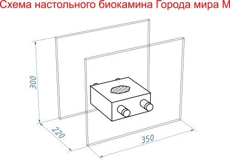 Настольный биокамин Lux Fire "София" M по цене 16 940 руб.