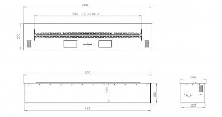 Автоматический биокамин 800 Premium Автоматический биокамин 800 Premium по цене 327 732 руб.