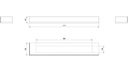 Стекло декоративное для биокамина DELTA/L/1200 по цене €228
